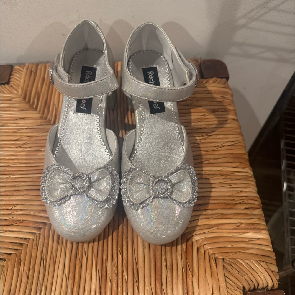 Robeez Shimmering Silver Kids Dress Shoes